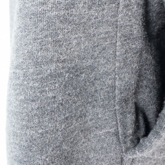 LL Bean Quilted Pullover Sweatshirt Womens Petite Large Dark Gray Mock Neck - Picture 11 of 16